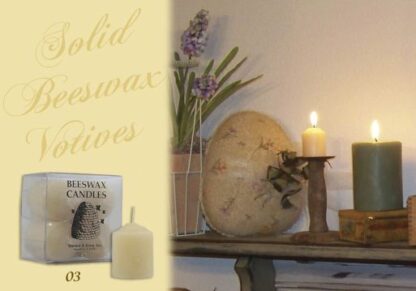 Solid Beeswax Votives