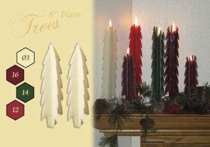 8" Plain Tree Candles