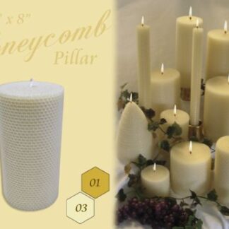 4" x 8" Honeycomb Pillar Candles