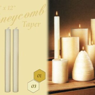 7/8" x 12" Honeycomb Taper Candles