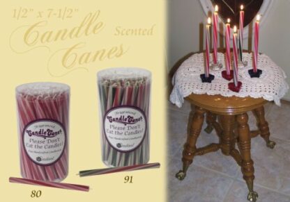 1/2" x 7 1/2" Scented Candle Canes