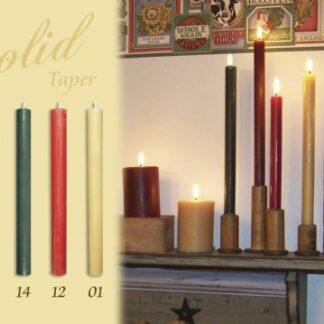 9" Solid Taper Candles