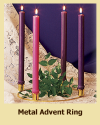Metal Advent Ring