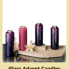 Glass Advent Candles
