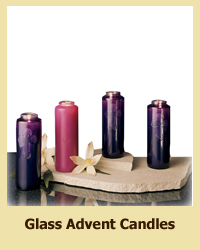 Glass Advent Candles